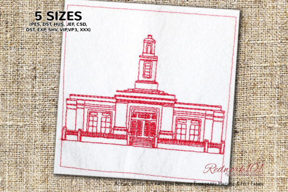 Baton Rouge Louisiana Temple Embroidery