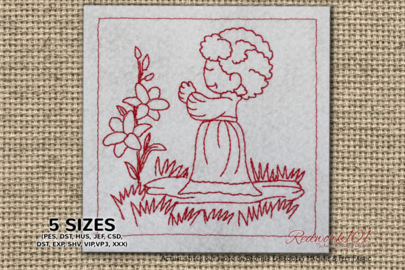 Beautiful Girl with Flower: A Seasonal Embroidery Review