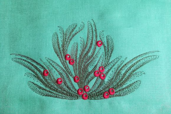 Christmas Spray: A Craft Fair Embroidery Winner
