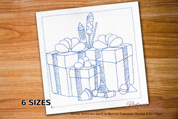 Deepavali Gift Boxes Lineart Design