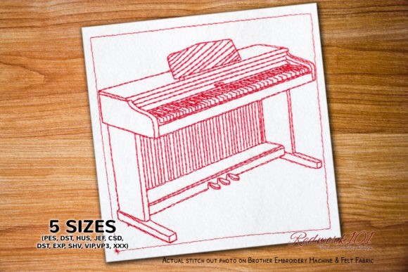 Digital Piano Redwork