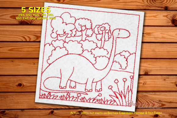 Dinosaur with Long Neck in Jungle