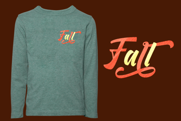 Fall: A Vintage Lettering Design for Seasonal Charm