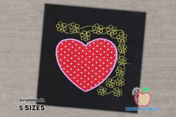 Heart Argyle Pattern Applique