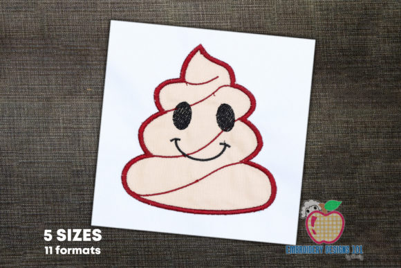 Poop Emoji Applique: A Playful, Polished Embroidery Choice