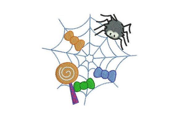 Spider Web with Candies