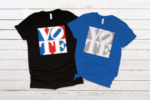 Vote Graphic Square Applique