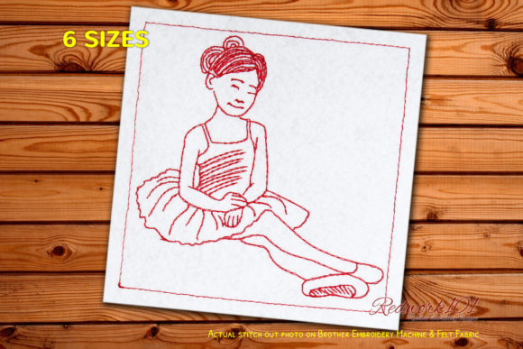 Young Beautiful Sitting Ballerina